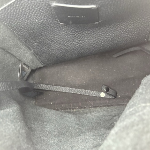 $319 ALLSAINTS All Saints Kita Pebbled Leather Crossbody Shoulder Bag Black - Picture 6 of 8